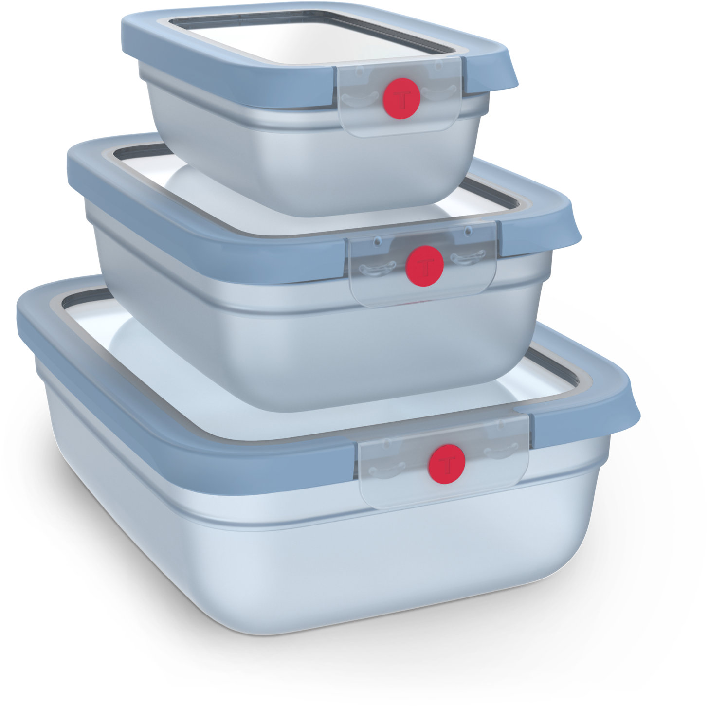 Tefal Sada dóz 3 ks OneClick N1230210 modrá