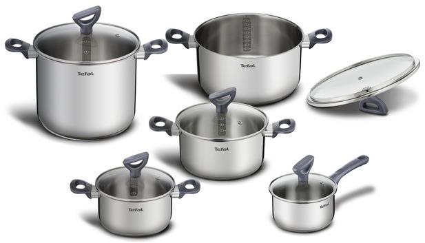 Tefal - Sada nerezového riadu Daily Cook, 10 ks G712SA55