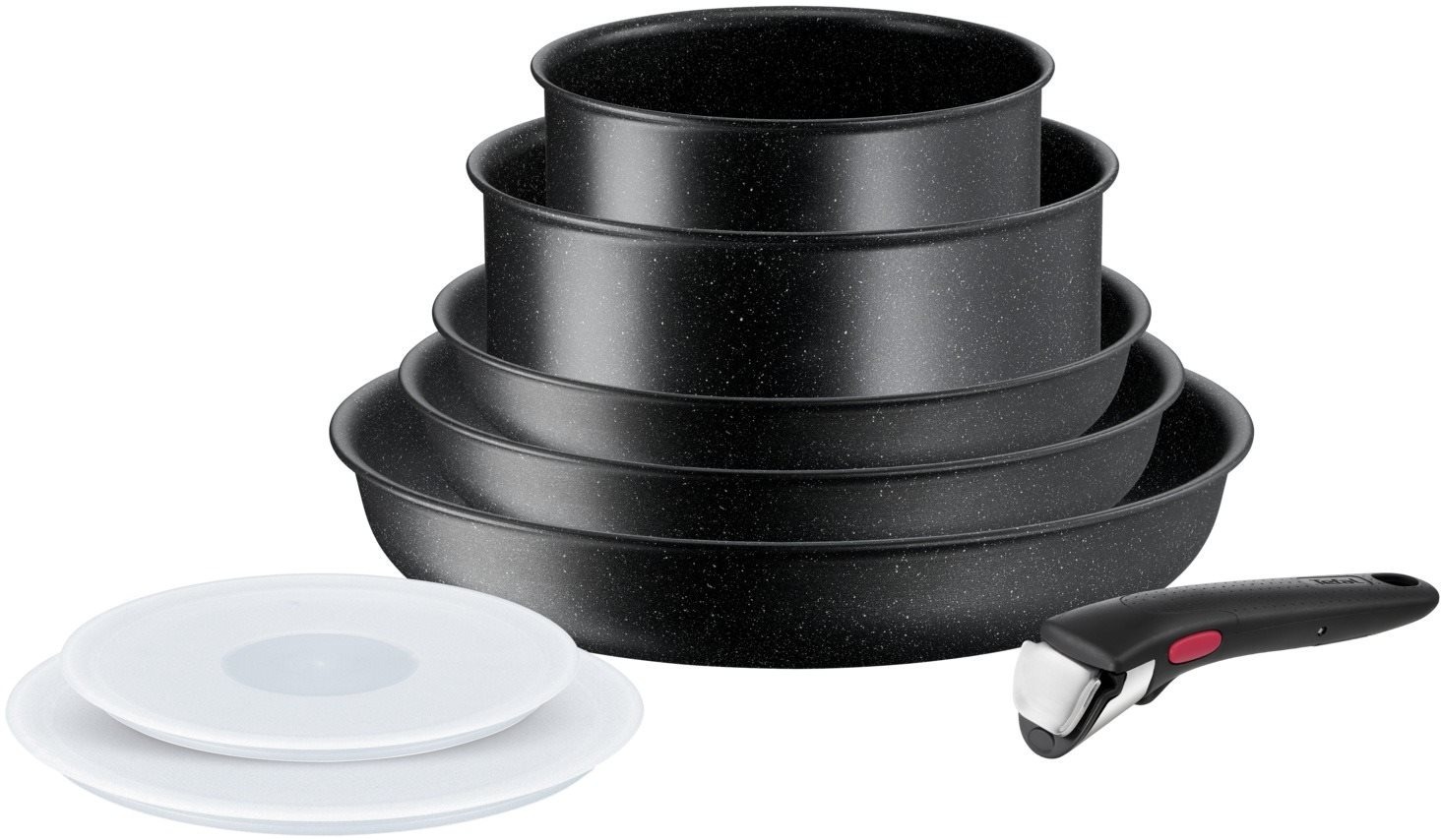 Tefal Súprava riadu 8 ks Ingenio Black Stone L3998802