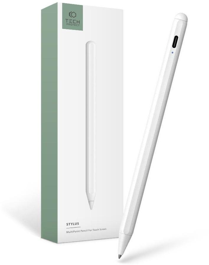 Tech-Protect Digital Stylus pero na iPad, biele