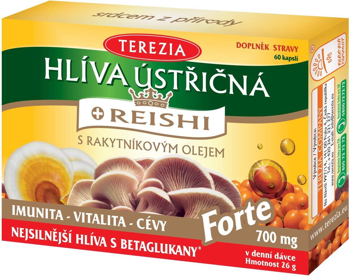 TEREZIA Hliva ustricová s Reishi Forte 60 kapsúl