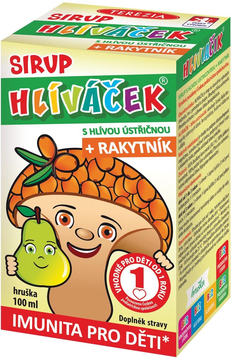 TEREZIA Hliváčik sirup s hlivou a rakytníkom hruška 100 ml