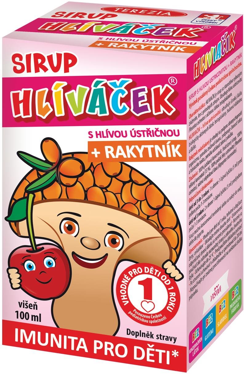 TEREZIA Hliváčik sirup s hlivou a rakytníkom višňa 100 ml