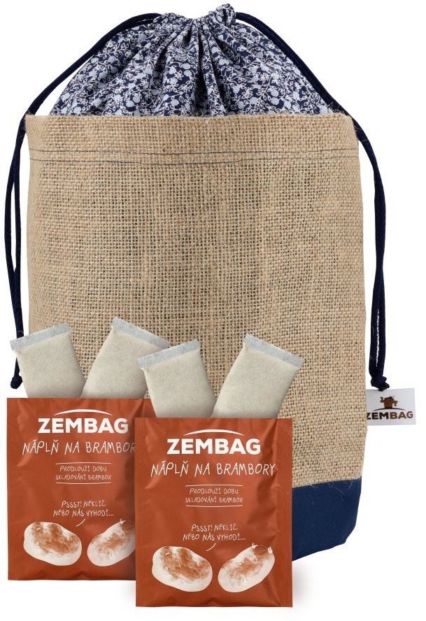 TERPENIX Zembag na 10 kg zemiakov, modrý kvetinový