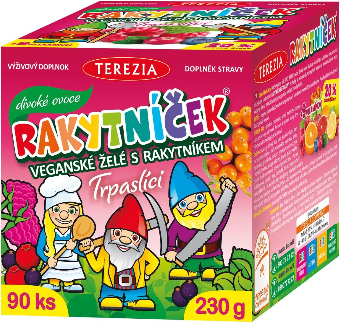 RAKYTNÍČEK vegánske želé DIVOKÉ OVOCIE 90 ks