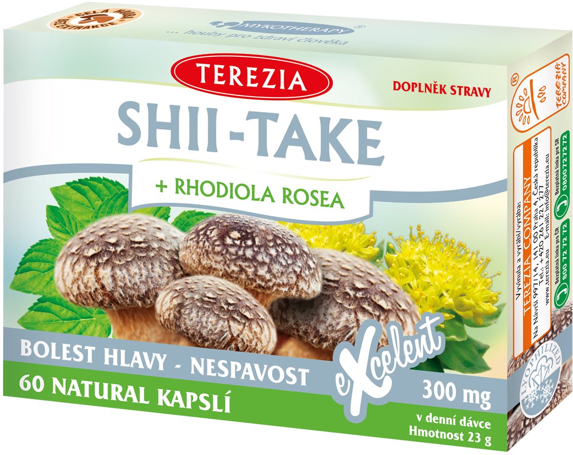 TEREZIA Shii-Take + Rhodiola Rosea 60 kapsúl
