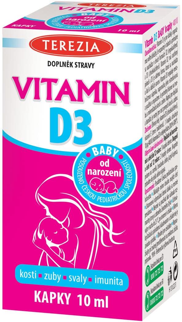 TEREZIA VITAMÍN D3 BABY od narodenia 400 IU 10 ml