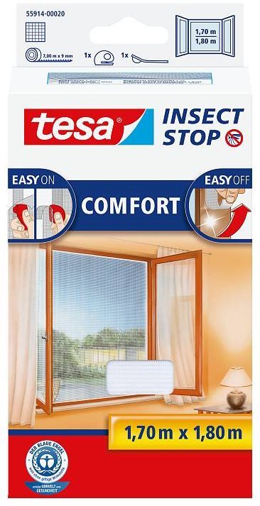 TESA Sieť proti hmyzu COMFORT, na okno, biela