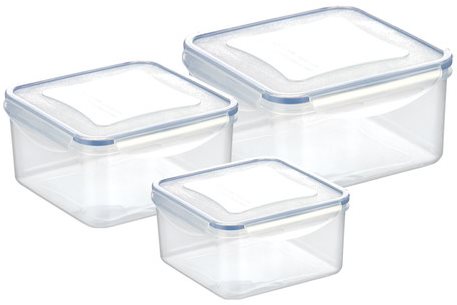 TESCOMA FRESHBOX 3 ks, 0,4, 0,7, 1,2 l, štvorcová
