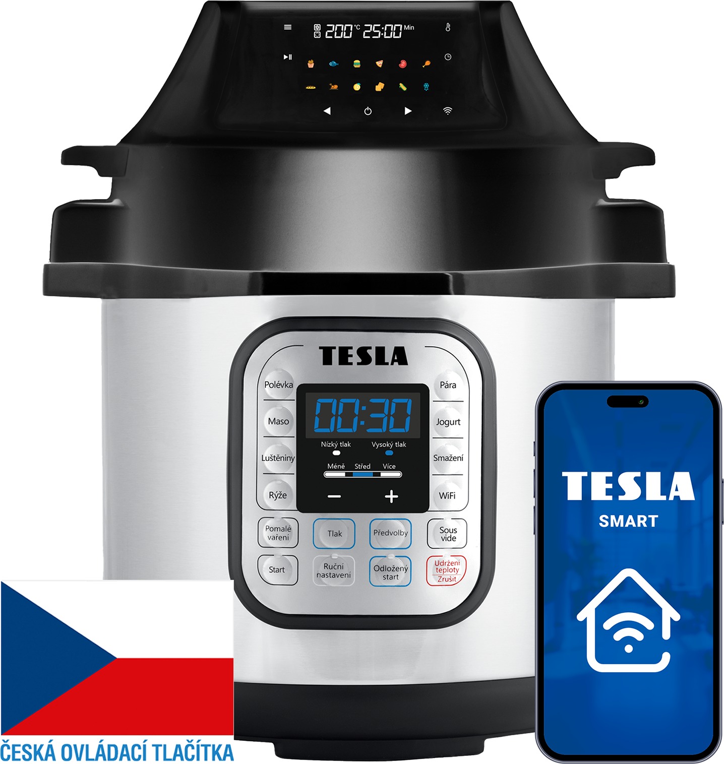 TESLA EliteCook K70 WiFi Duo + predĺžená záruka 3 roky