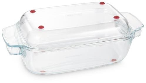 TESCOMA Pekáč s poklopom GrandCHEF 34 × 19 cm, sklenený