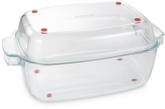 TESCOMA Pekáč s poklopom GrandCHEF 40 × 26 cm, sklenený