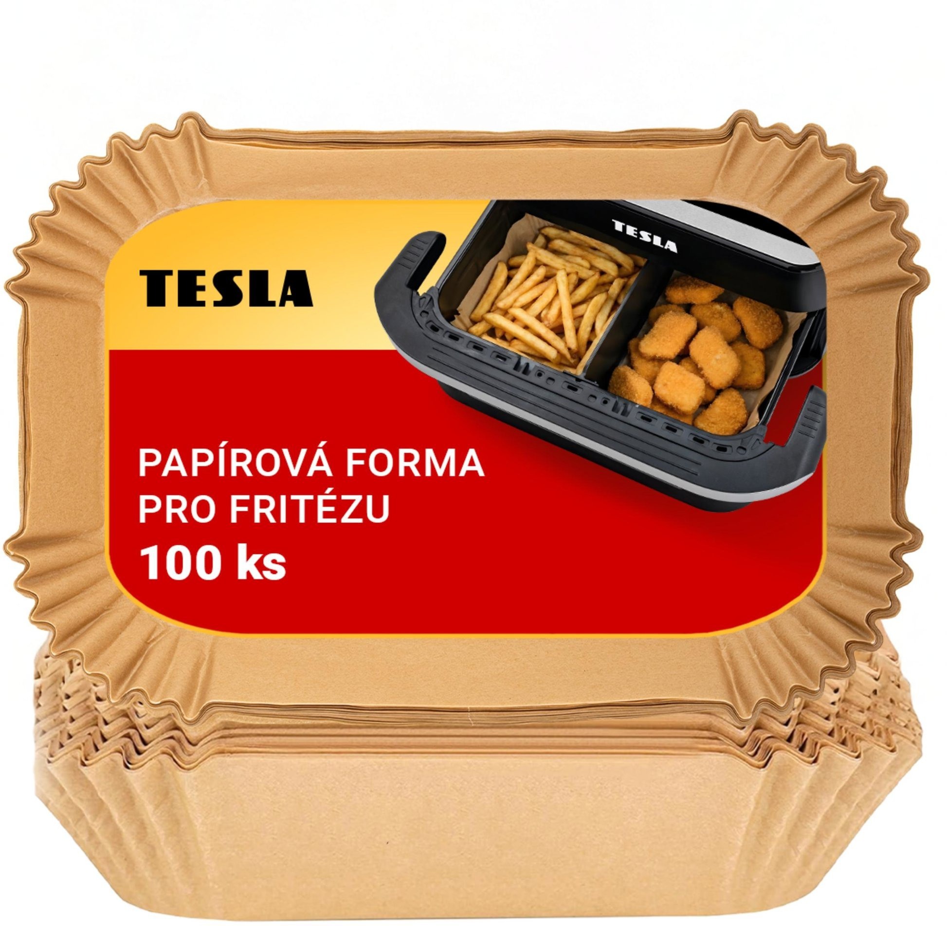 TESLA AirCook QB2065 Papierová forma 22 × 14 cm 100 ks