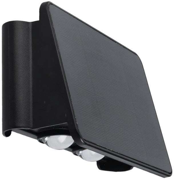 Tesla LED solárne nástenné svietidlo s dvomi žiarovkami 50 lm, 1300 mAh, 3000 K