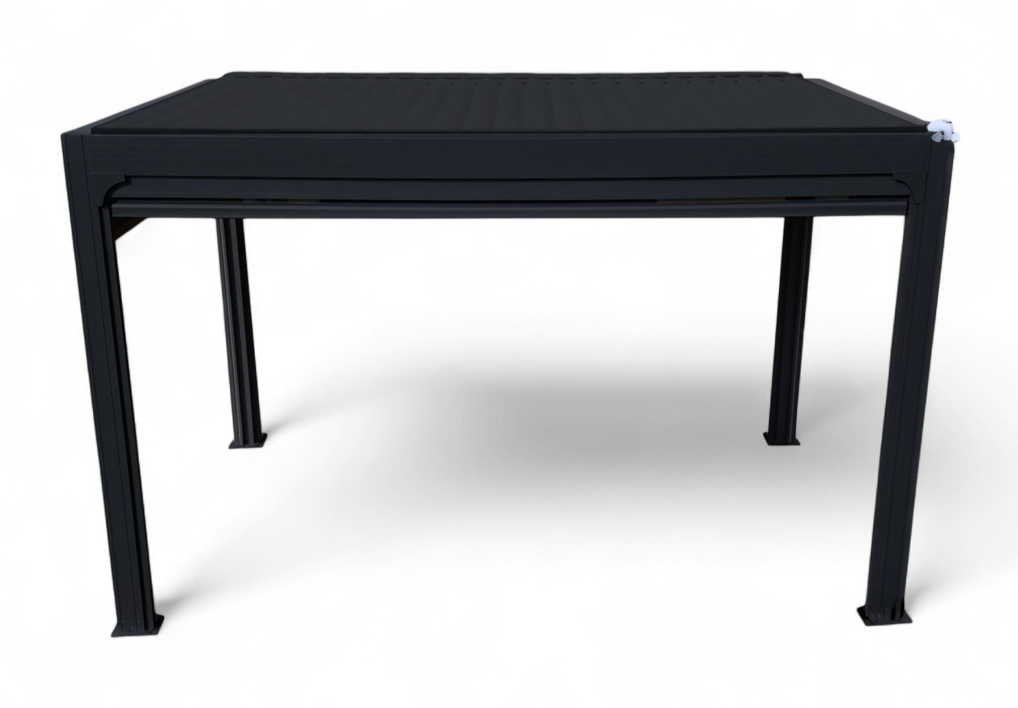 NOELA Bioklimatická automatická pergola PREMIUM, antracit, 3 × 4 m, antracitové lamely