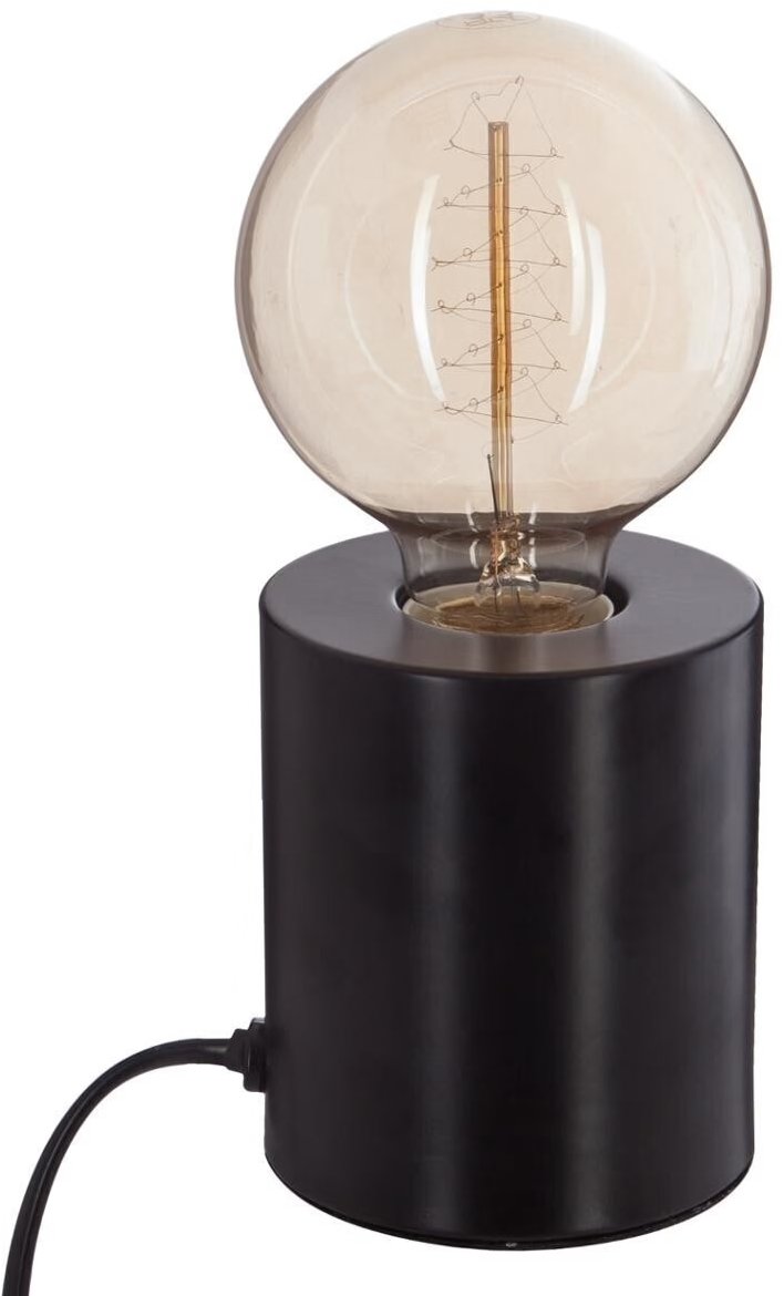 TEXTILOMANIE Stolná lampa SABA, 10,5 cm, čierna
