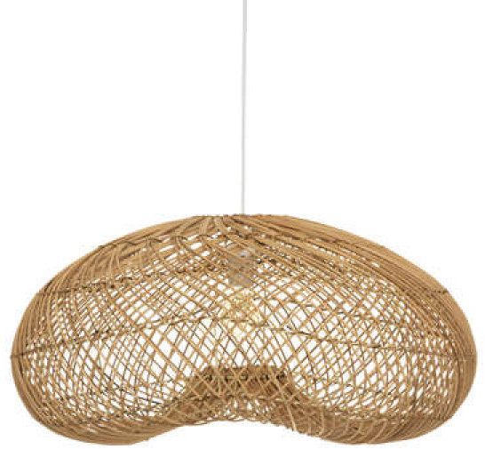 TEXTILOMÁNIE Ratanová závesná lampa JENNY