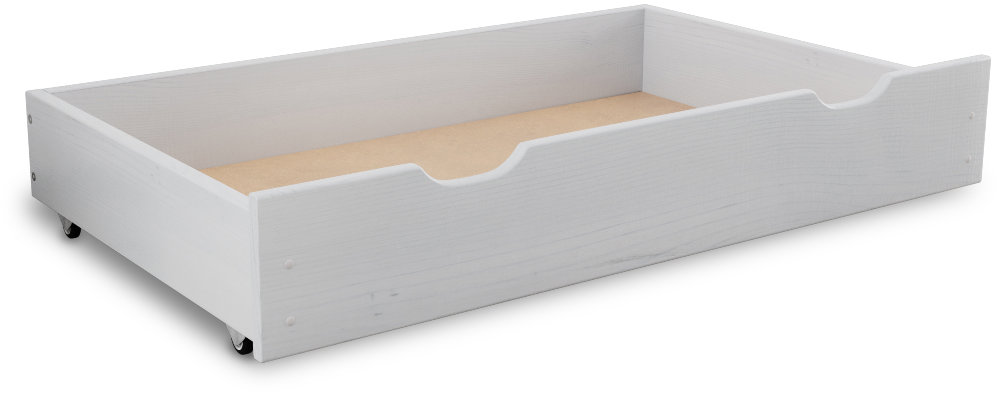 TEXTILOMANIE Úložný box pod posteľ 200 cm, biely