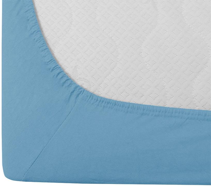 TEXTILOMANIE Jersey svetlo modré 90 × 200 cm