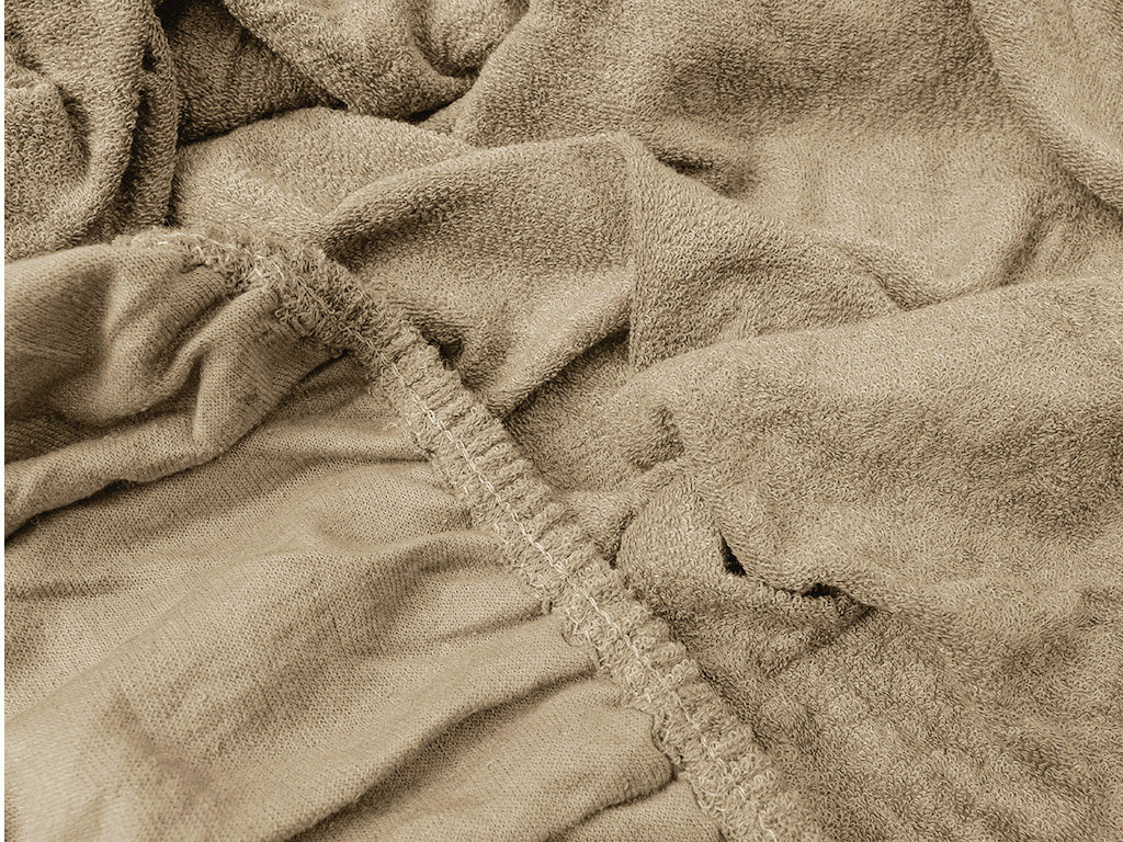 TEXTILOMANIE Froté prestieradlo 90 × 200 cm, béžové