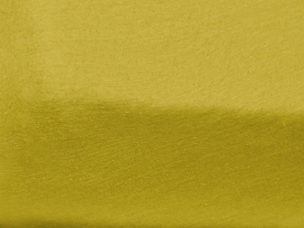TEXTILOMANIE Džersej prestieradlo do detskej postieľky žlté 70 × 140 cm