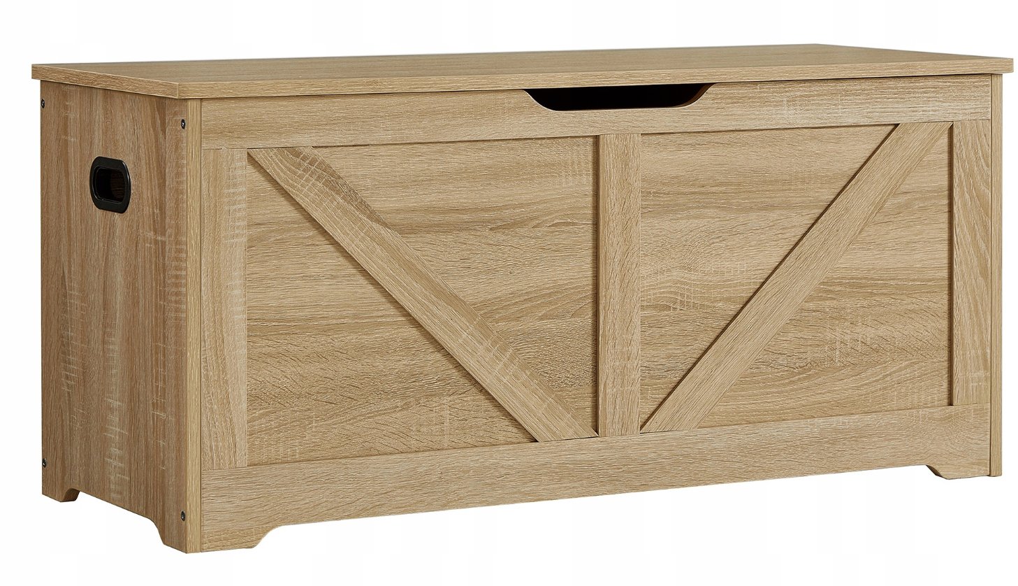 TEXTILOMANIE Lehac Úložný box s vekom 100 × 46 cm dub sonoma