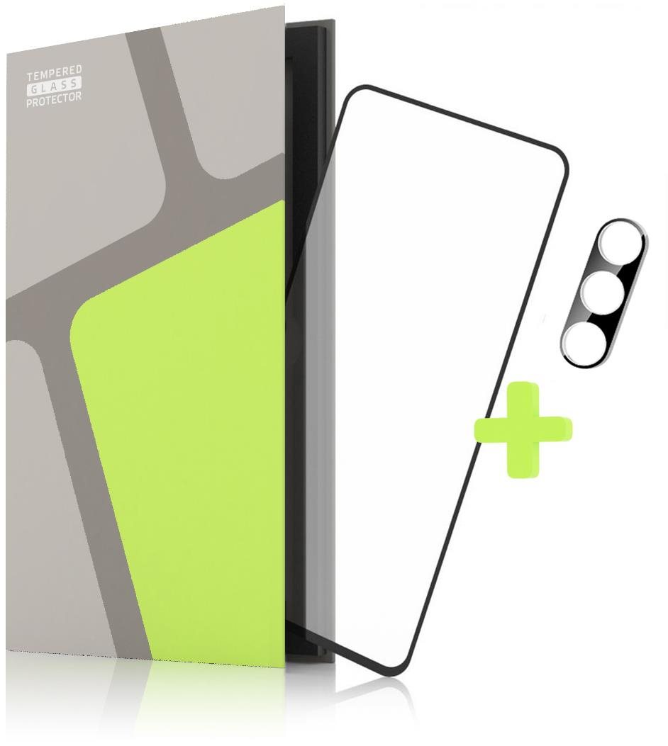 Tempered Glass Protector rámčekové na Samsung Galaxy A54 5G, čierne + sklo na kameru