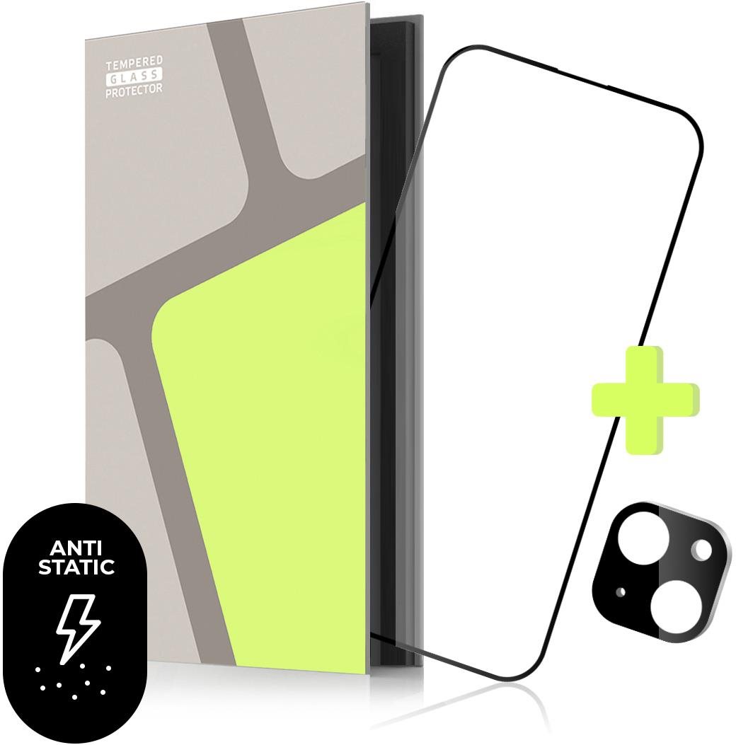 Tempered Glass Protector pre iPhone 14 + sklo na kameru (s lepiacou vrstvou odpudzujúcou prach)