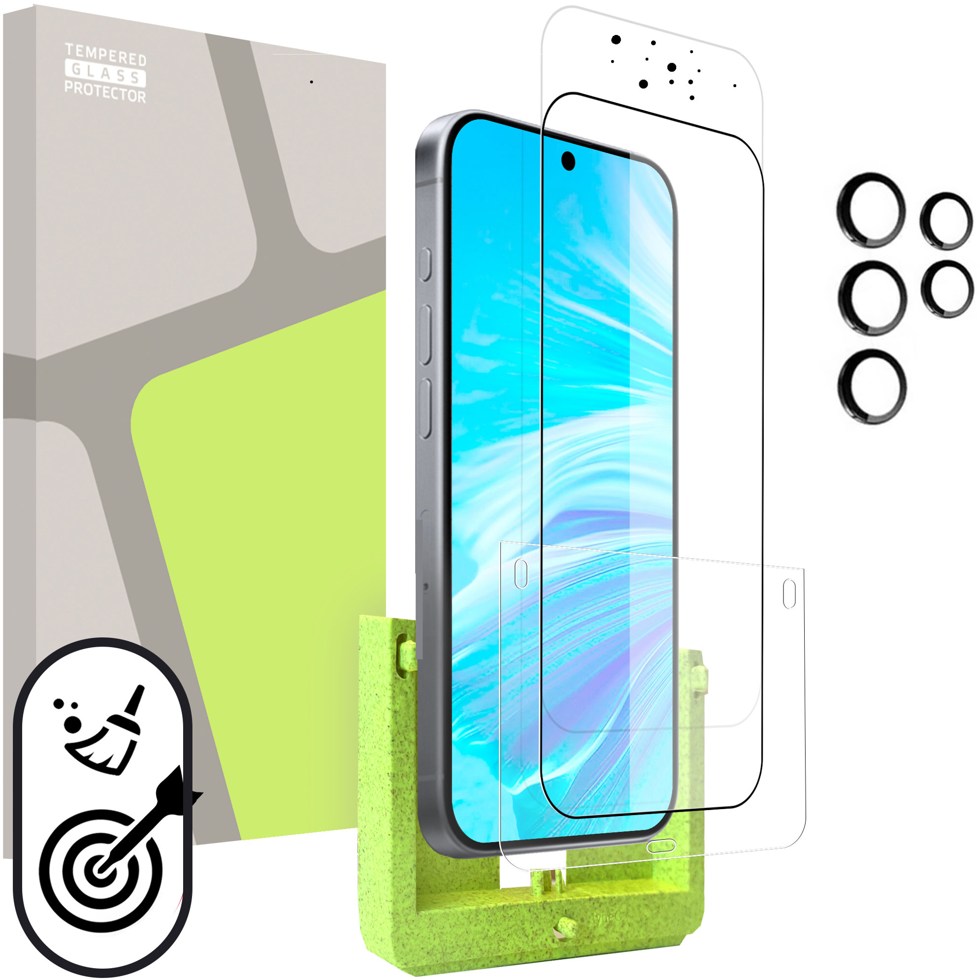 Tempered Glass Protector pre Samsung Galaxy S25 Ultra (SAMOINŠTALAČNÝ APLIKÁTOR) + sklo na kameru