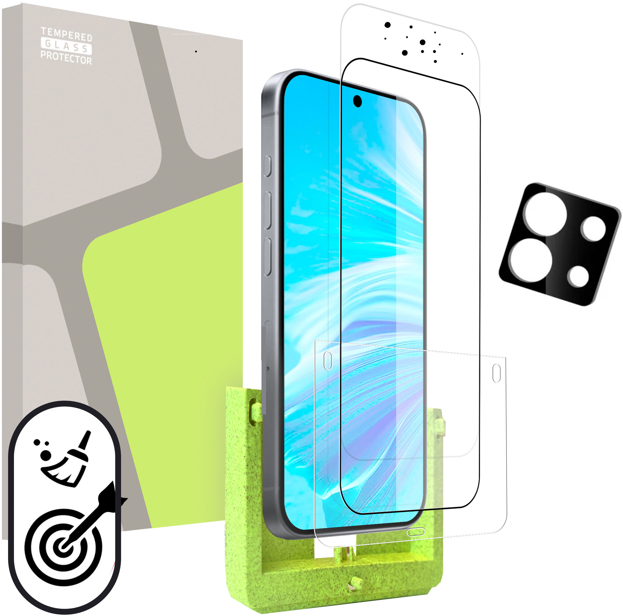 Tempered Glass Protector pre Xiaomi Redmi Note 13 Pro 5G (SAMOINŠTALAČNÝ APLIKÁTOR) + sklo na kameru