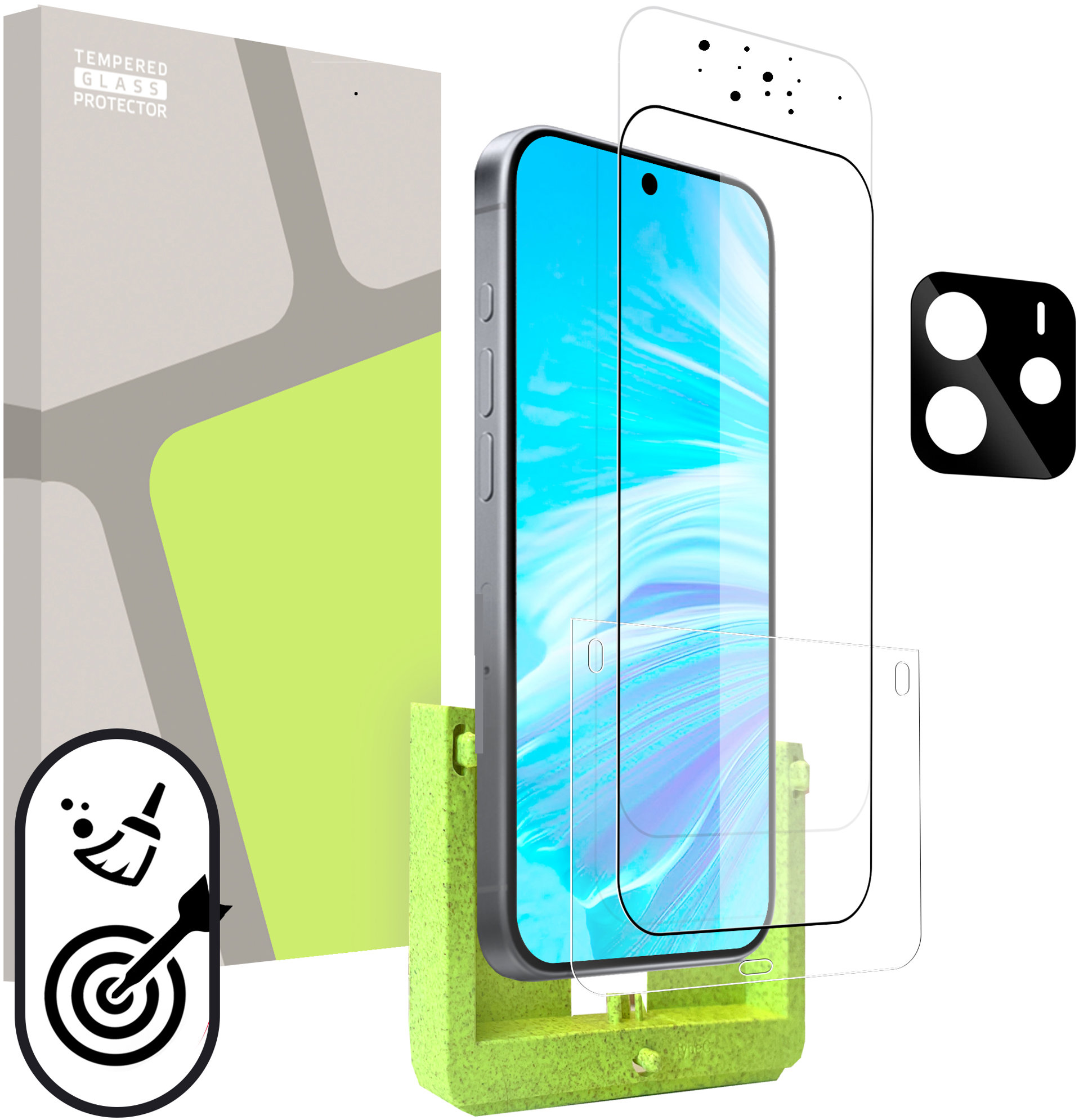 Tempered Glass Protector pre Xiaomi Redmi Note 14 4G (SAMOINŠTALAČNÝ APLIKÁTOR) + sklo na kameru