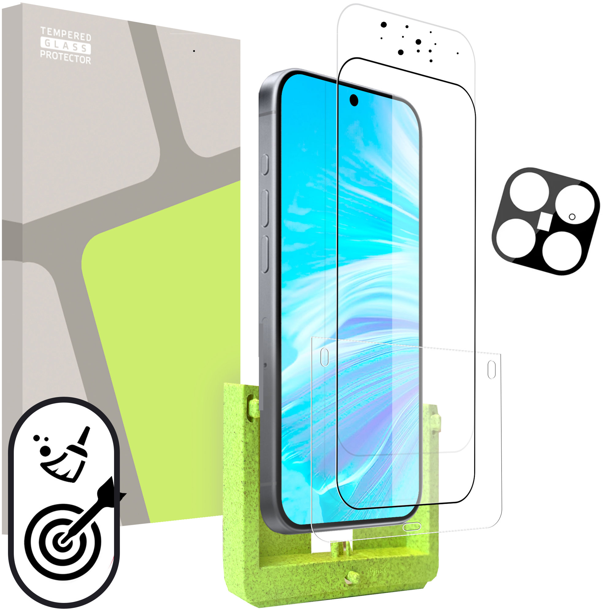 Tempered Glass Protector pre Xiaomi 15T Pro (SAMOINŠTALAČNÝ APLIKÁTOR) + sklo na kameru