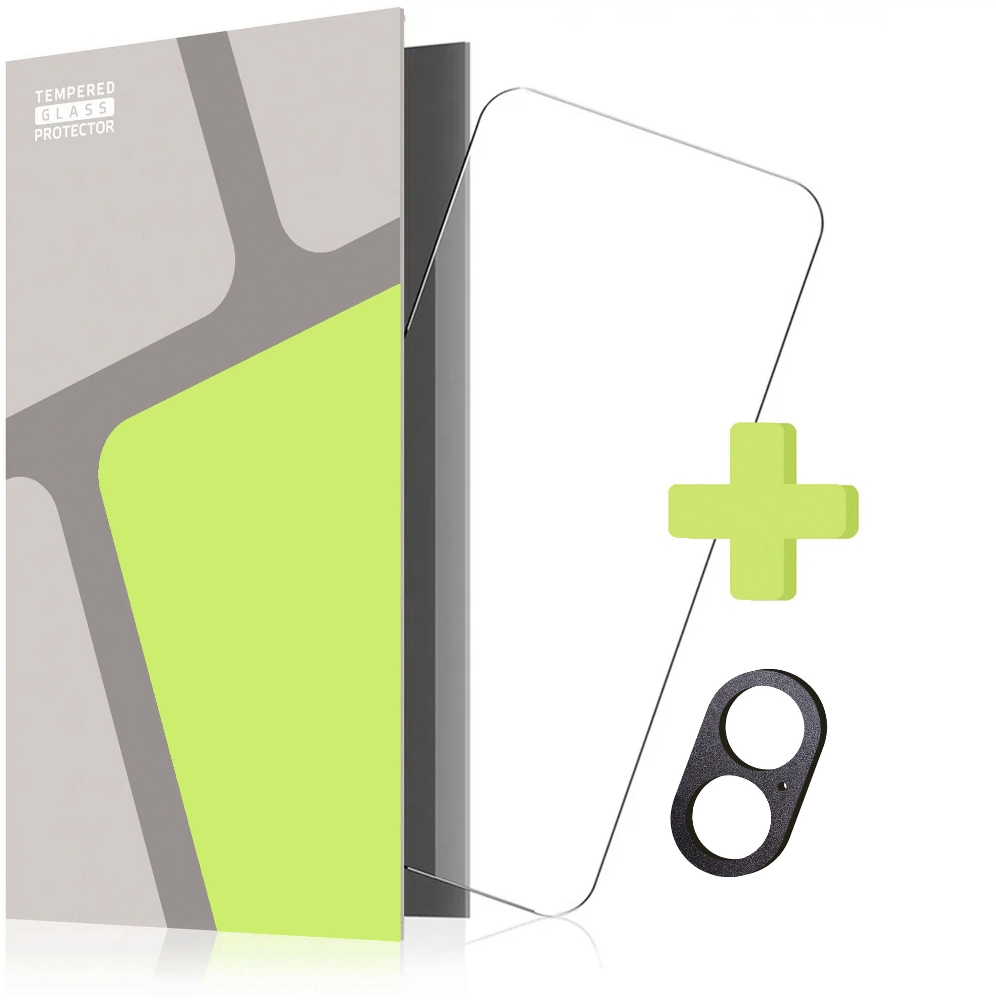 Tempered Glass Protector pre Apple iPhone 16 + ochrana kamery bez prekrytia objektívu