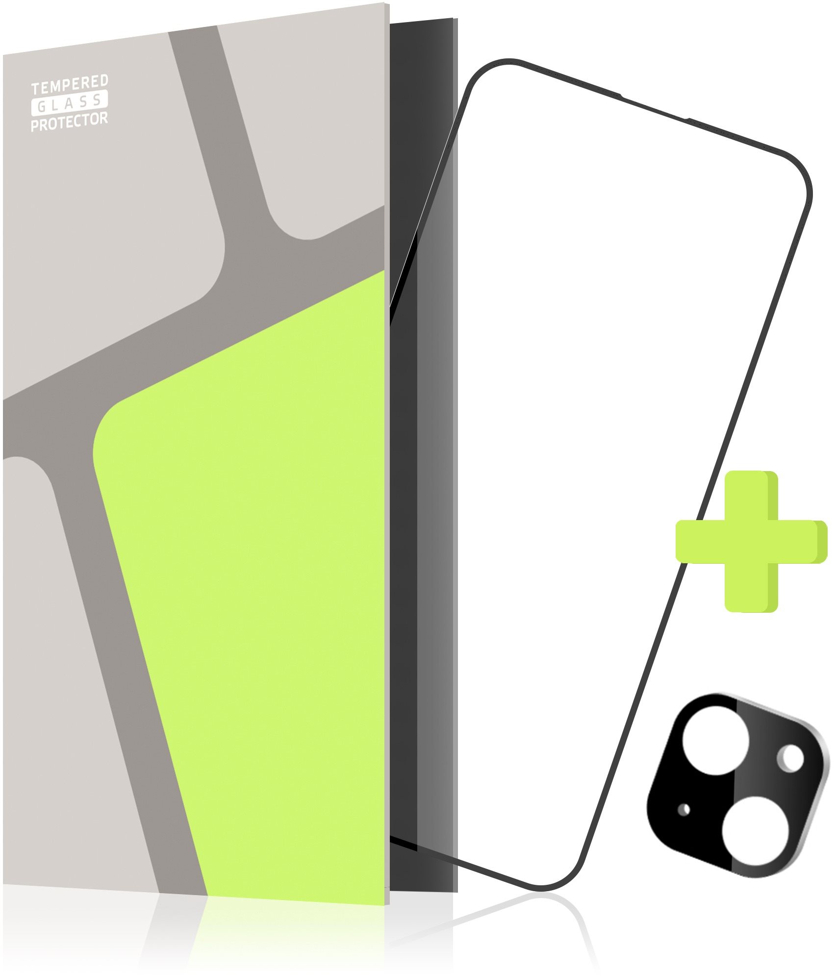Tempered Glass Protector na iPhone 15 + sklo na kameru (kompatibilné s puzdrom)