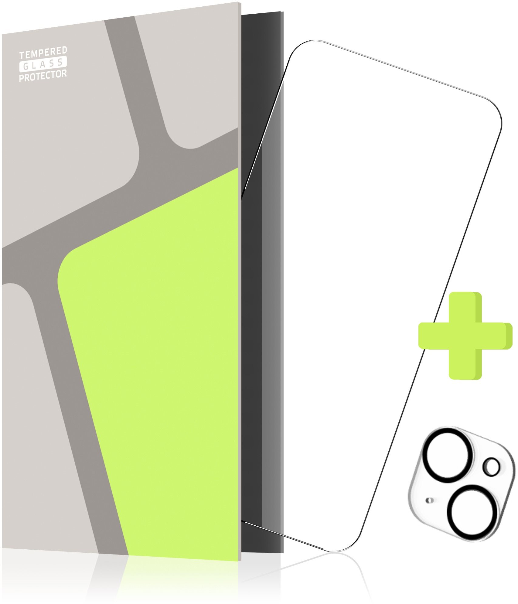 Tempered Glass Protector pre iPhone 15 Plus + sklo na kameru (kompatibilné s puzdrom)