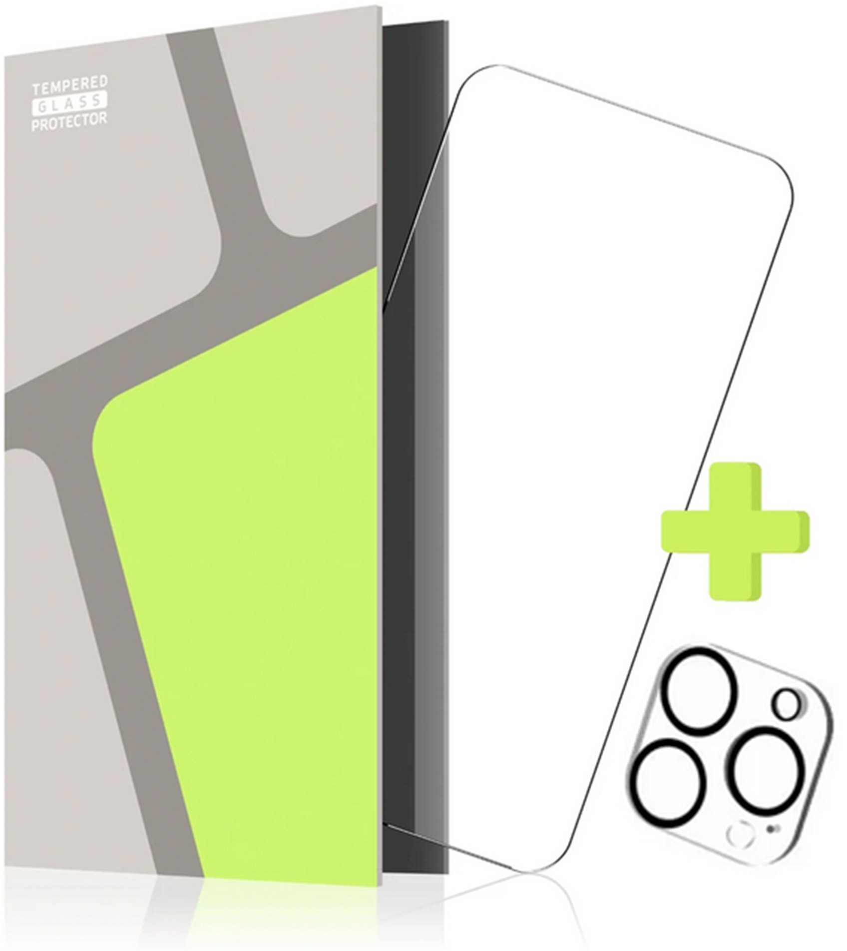 Tempered Glass Protector pre iPhone 15 Pro + sklo na kameru (kompatibilné s puzdrom)
