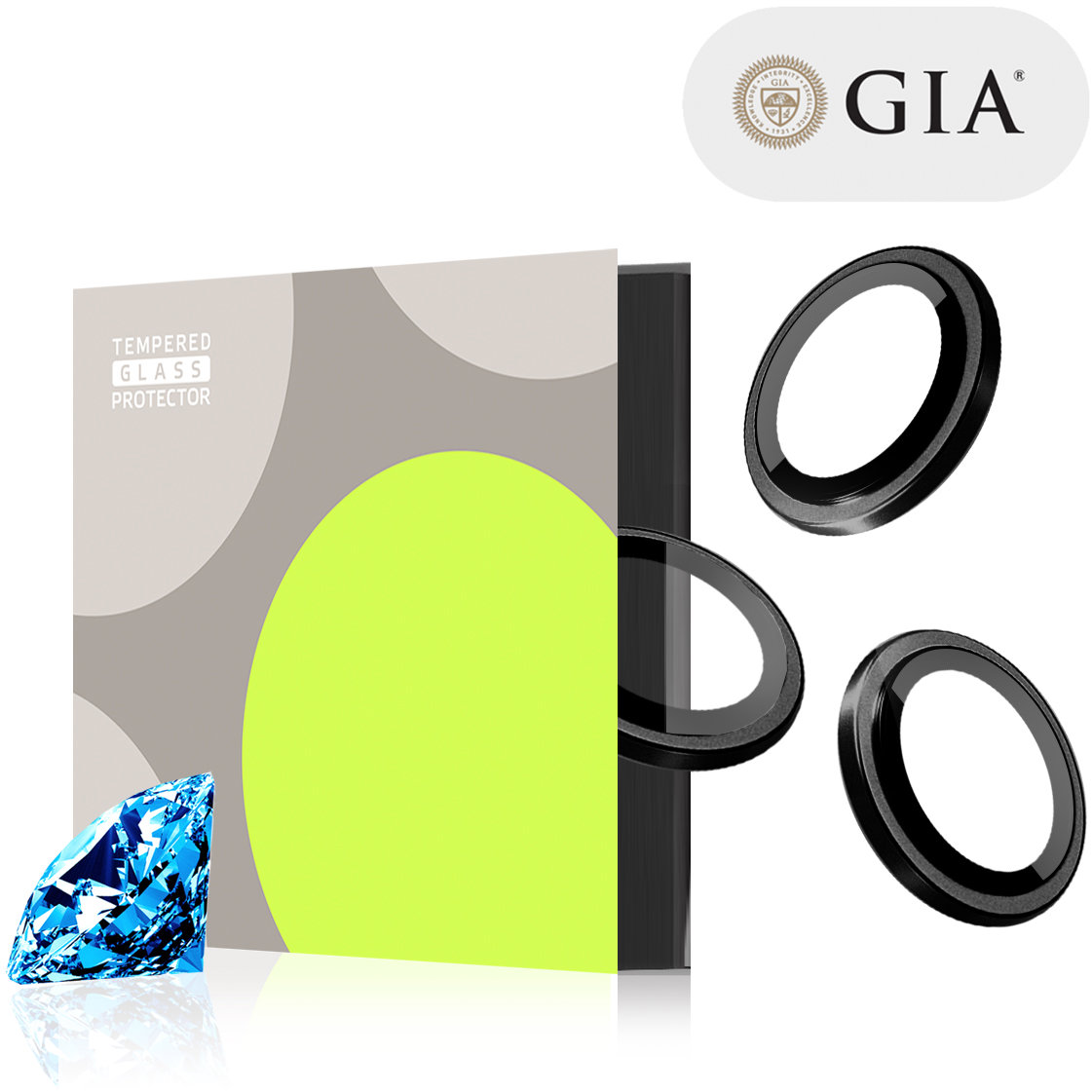 Tempered Glass Protector zafírové pre iPhone 17 Pro / 17 Pro Max / 16 Pro / 16 Pro Max