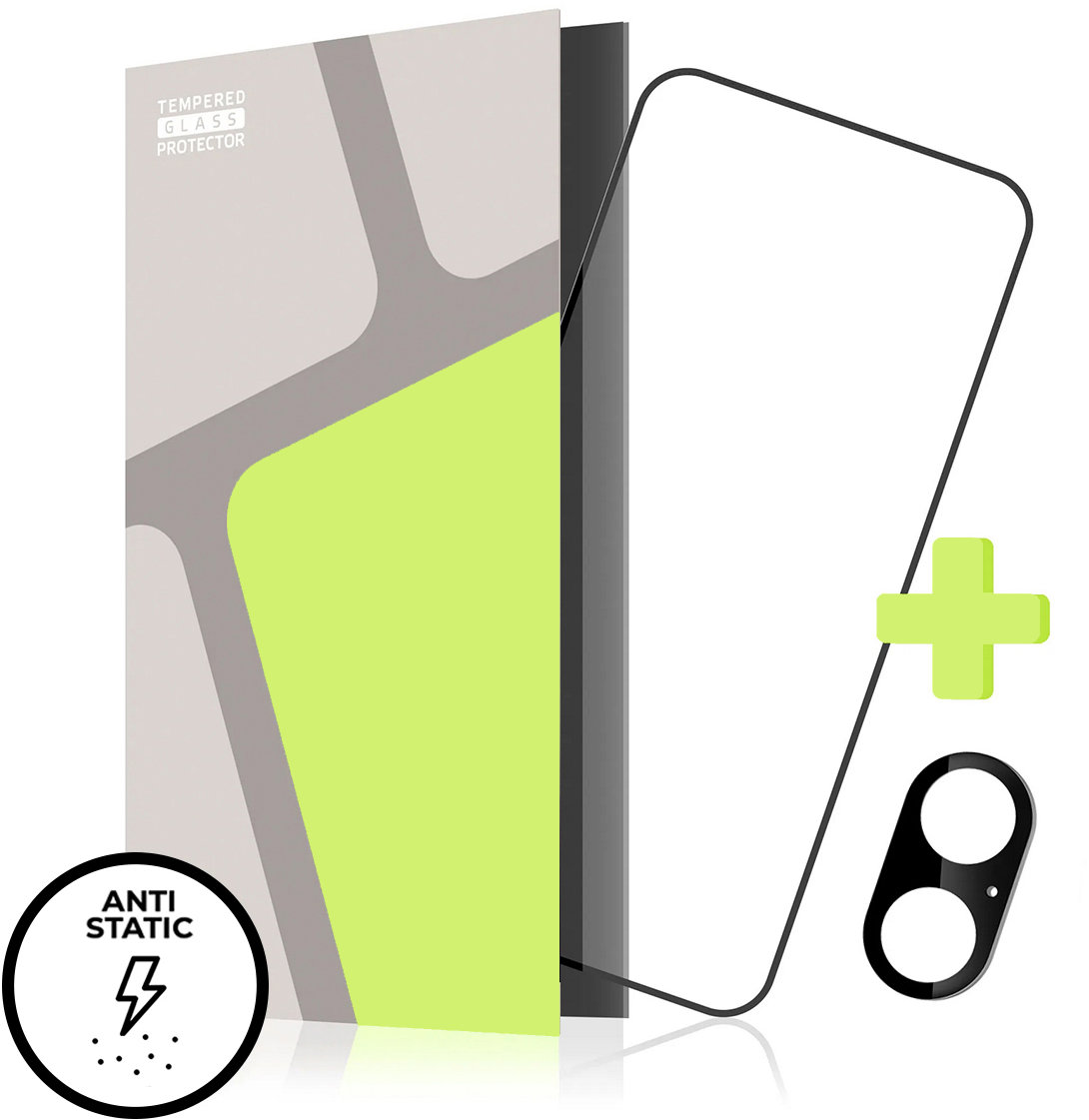 Tempered Glass Protector pre iPhone 17, s lepiacou ESD vrstvou odpudzujúcou prach (CaseFriendly)