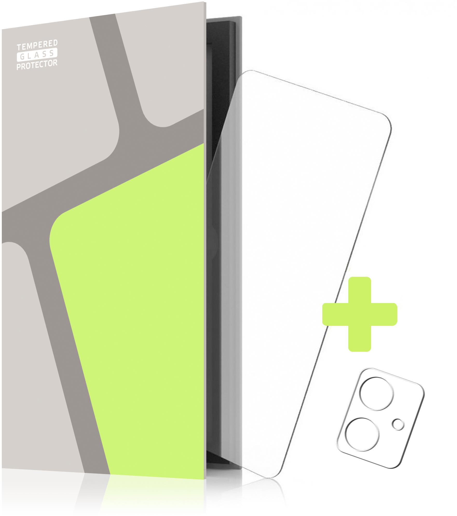 Tempered Glass Protector na Motorola Moto G54/G54 Power, kompatibilné s puzdrom + sklo na kameru