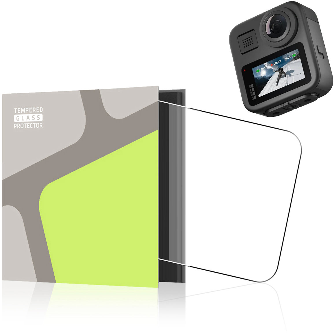 Tempered Glass Protector na GoPro MAX 2, vodoodolné