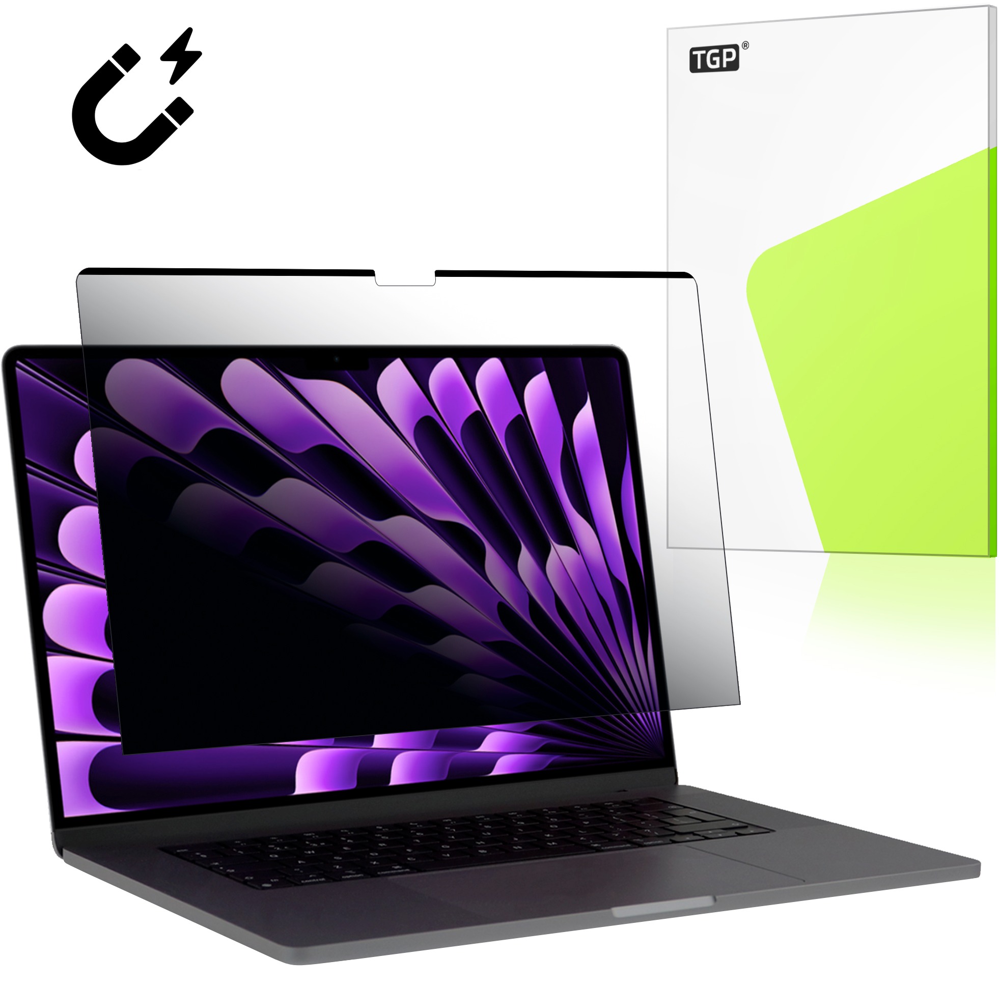 TGP na MacBook Pro 16.2" M4/M3/M2/M1 A2485 – magnetický odnímateľný privacy filter