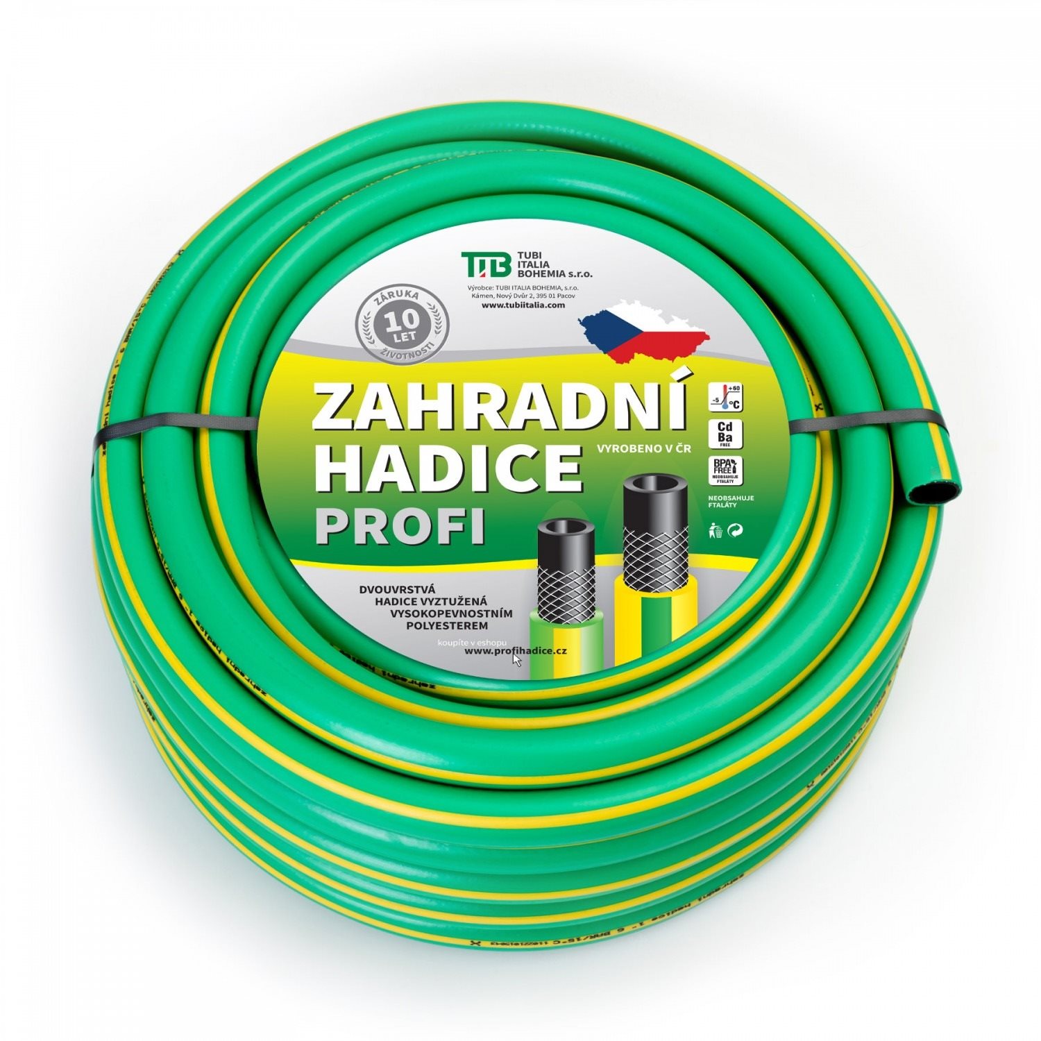 TUBI Hadica záhradná Astra Green Profi 1", zelená - dĺžka 25 m
