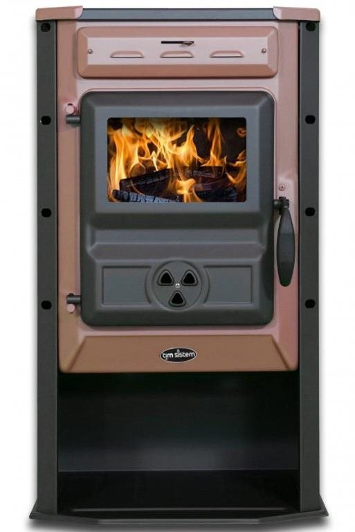TIM SISTEM Krbové kachle na TP Čarobna pec ECO 6,9 kW, oceľové, hnedé