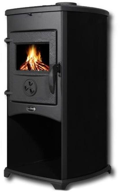 Tim Sistem NORA ECO, 8.56 kW, vývod - horní, 120 mm, na tuhé palivo, bez výměníku , černé
