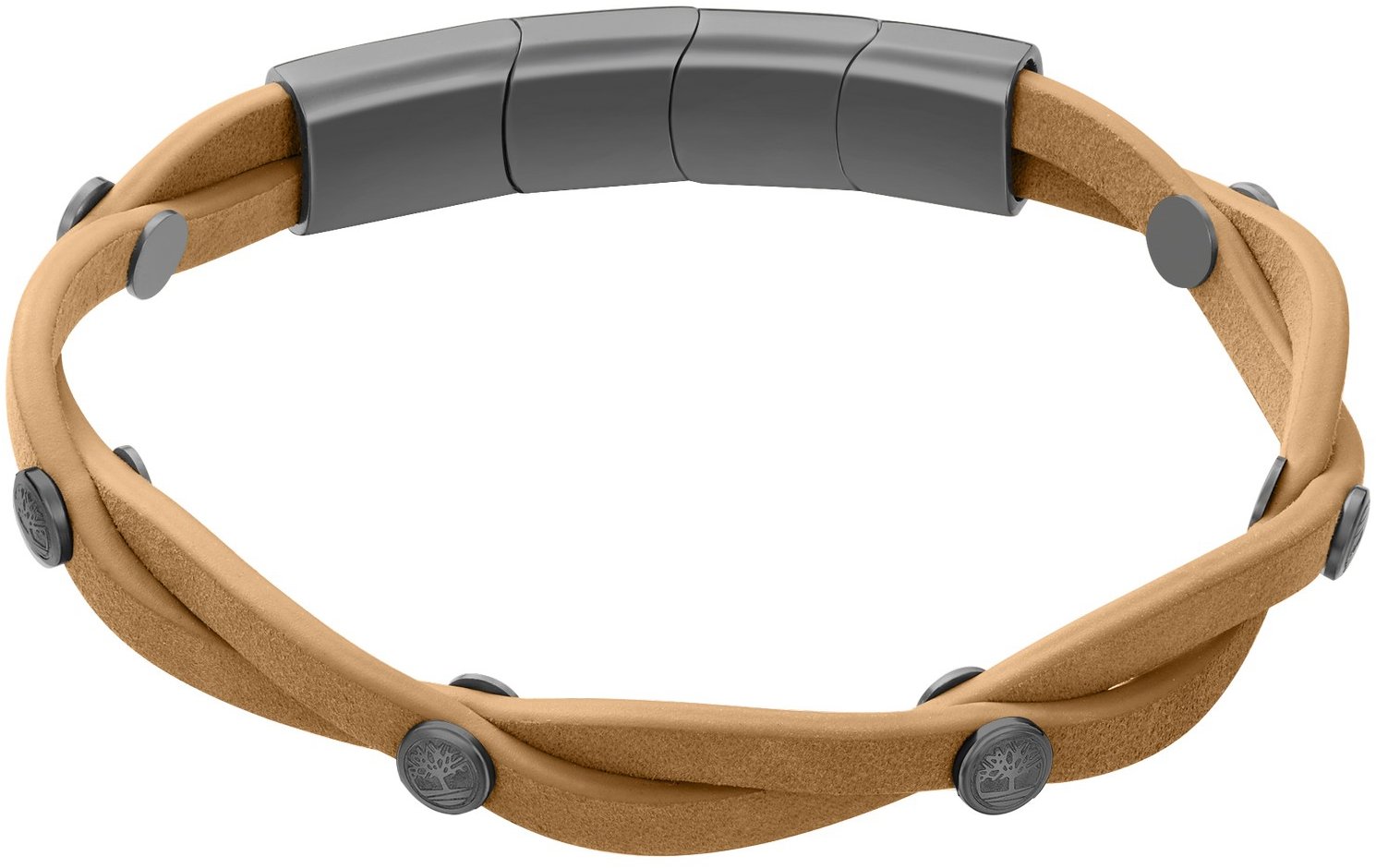 Timberland pánsky náramok kožený svetlo hnedý TDAGB0002601