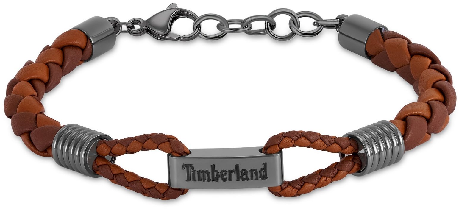 Timberland pánsky náramok kožený hnedý TDAGB0003003