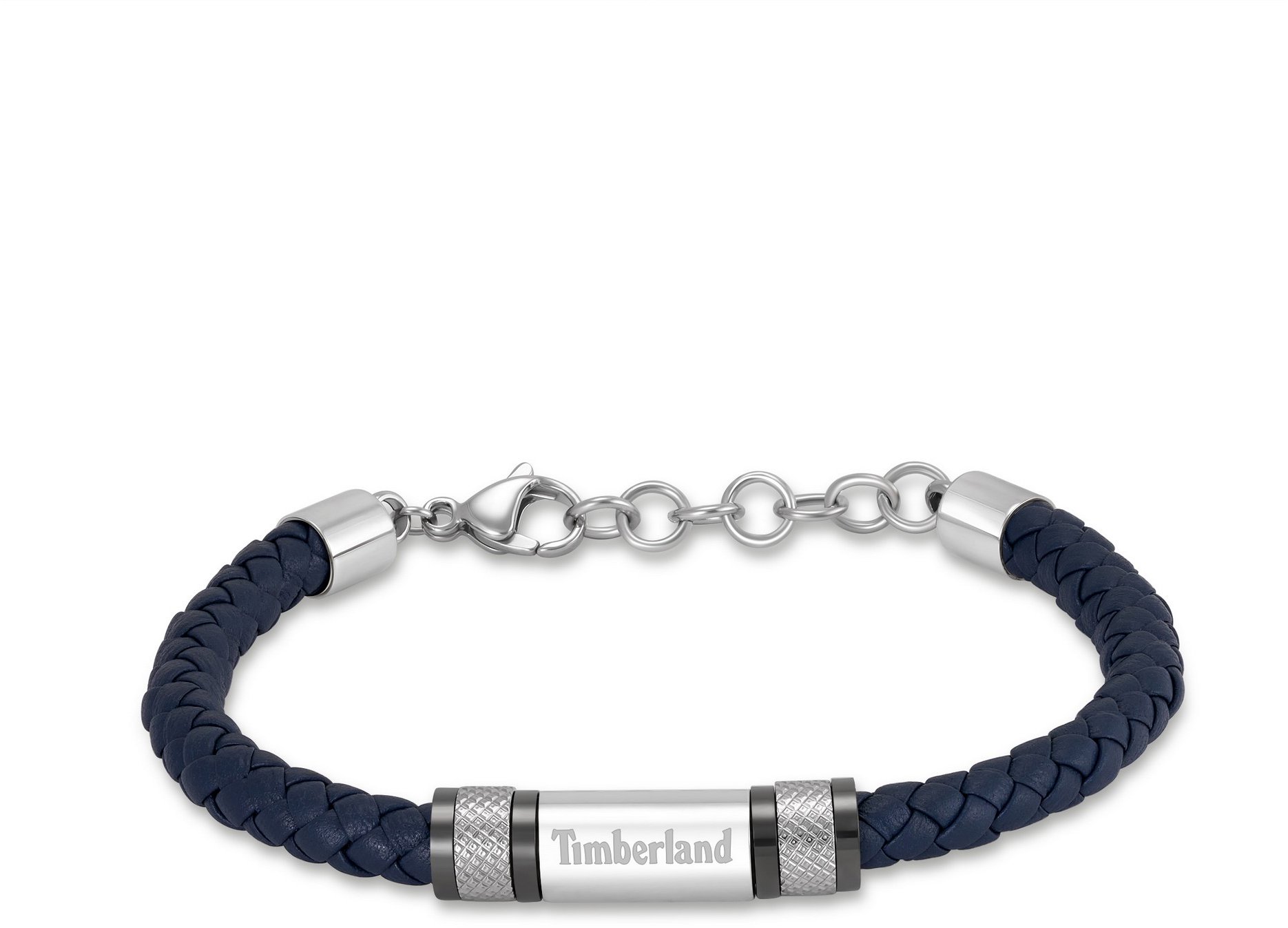 Timberland pánsky náramok kožený modrý TDAGB0003202