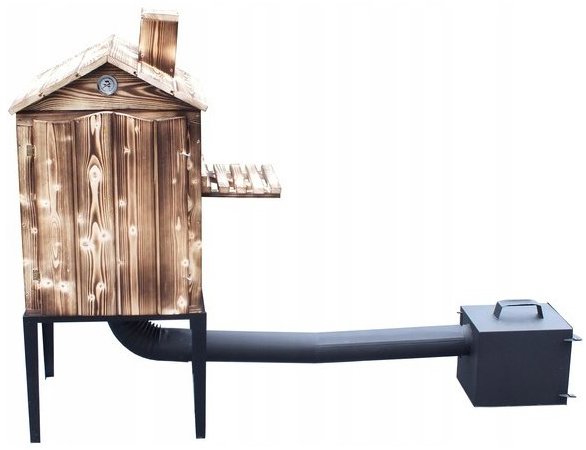 TOPKING Záhradná drevená udiareň jednokomorová opálená