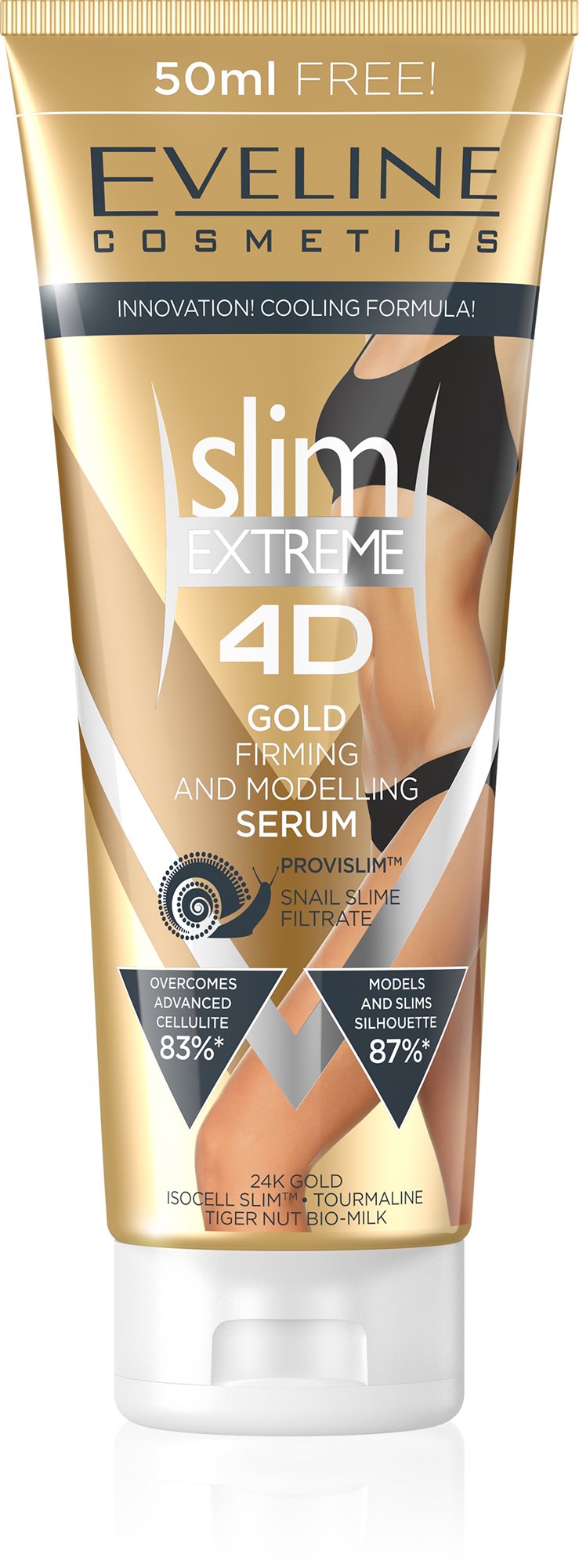 EVELINE Cosmetics Slim Extreme 4D Gold serum slimming and shaping 250 ml