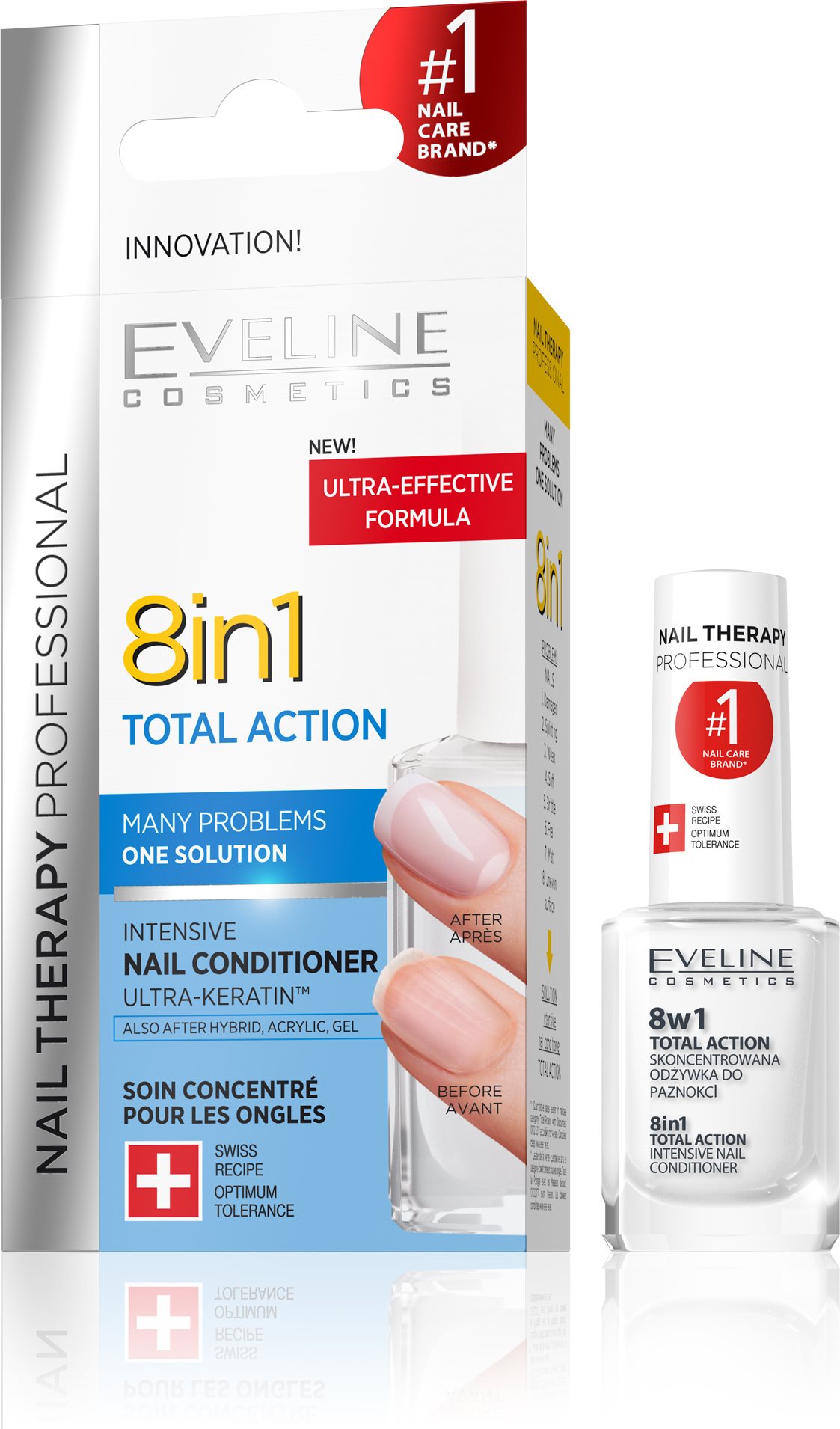 EVELINE COSMETICS Spa Nail Total action 8 in 1 12 ml